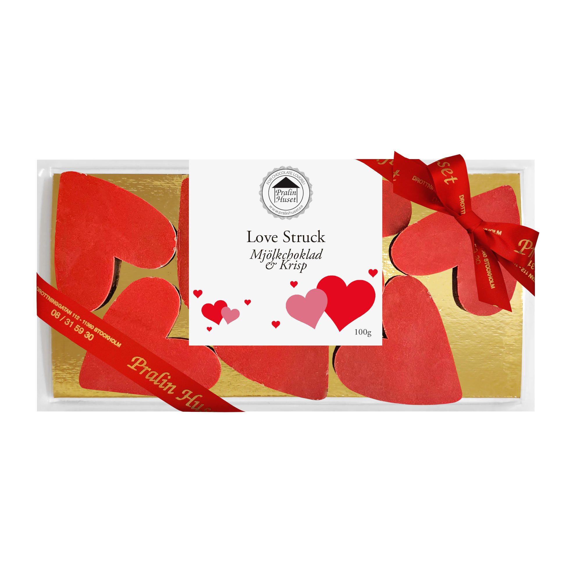 Pralinhuset Ask - Love Struck - Mjölkchoklad & Krisp