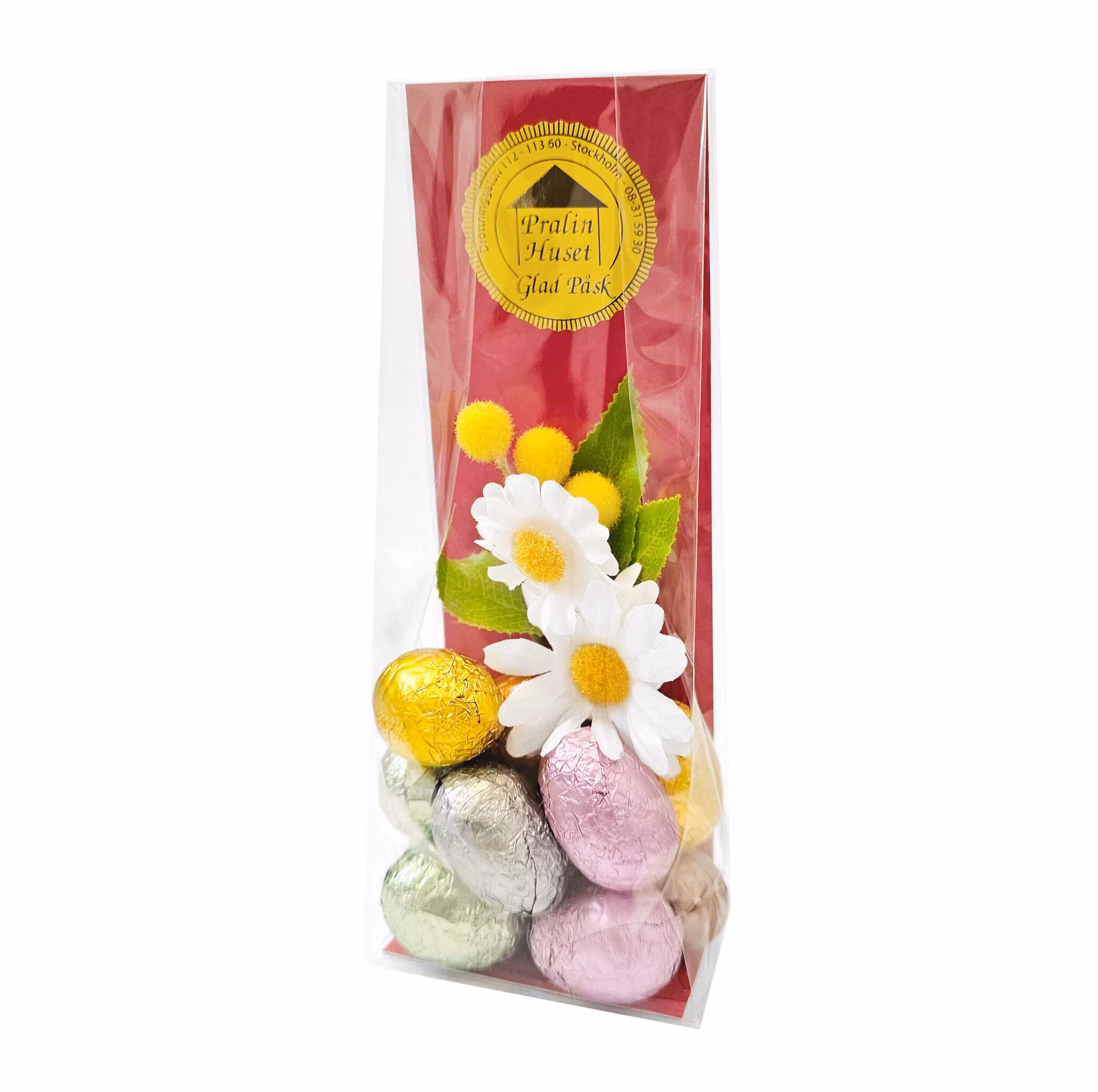 Påskpåse - Happy Little Eggs - Kaffe, Apelsin, Mandel & Vaniljnougat - 130 gram