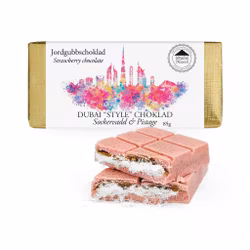 Chokladkaka - Dubai ’Style’ Chokladkaka - Jordgubb, Sockervadd & Pistage