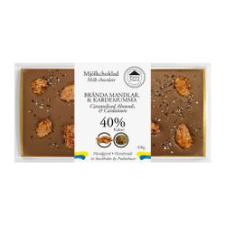 Pralinhuset - 40% Kakao - Brända Mandlar &  Kardemumma