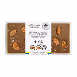 Pralinhuset - 40% Kakao - Brända Mandlar & Salt Karamell