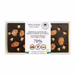 Pralinhuset - 70% Kakao - Brända Mandlar, Irish Coffee & Fudge