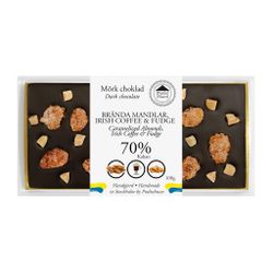 Pralinhuset - 70% Kakao - Brända Mandlar, Irish Coffee & Fudge