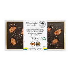 Pralinhuset - 70% Kakao - Brända Mandlar &  Kardemumma