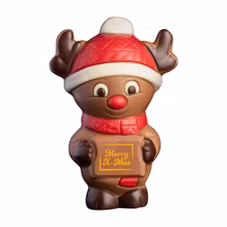 Chokladfigur - Merry X-Mas Reindeer - 100g