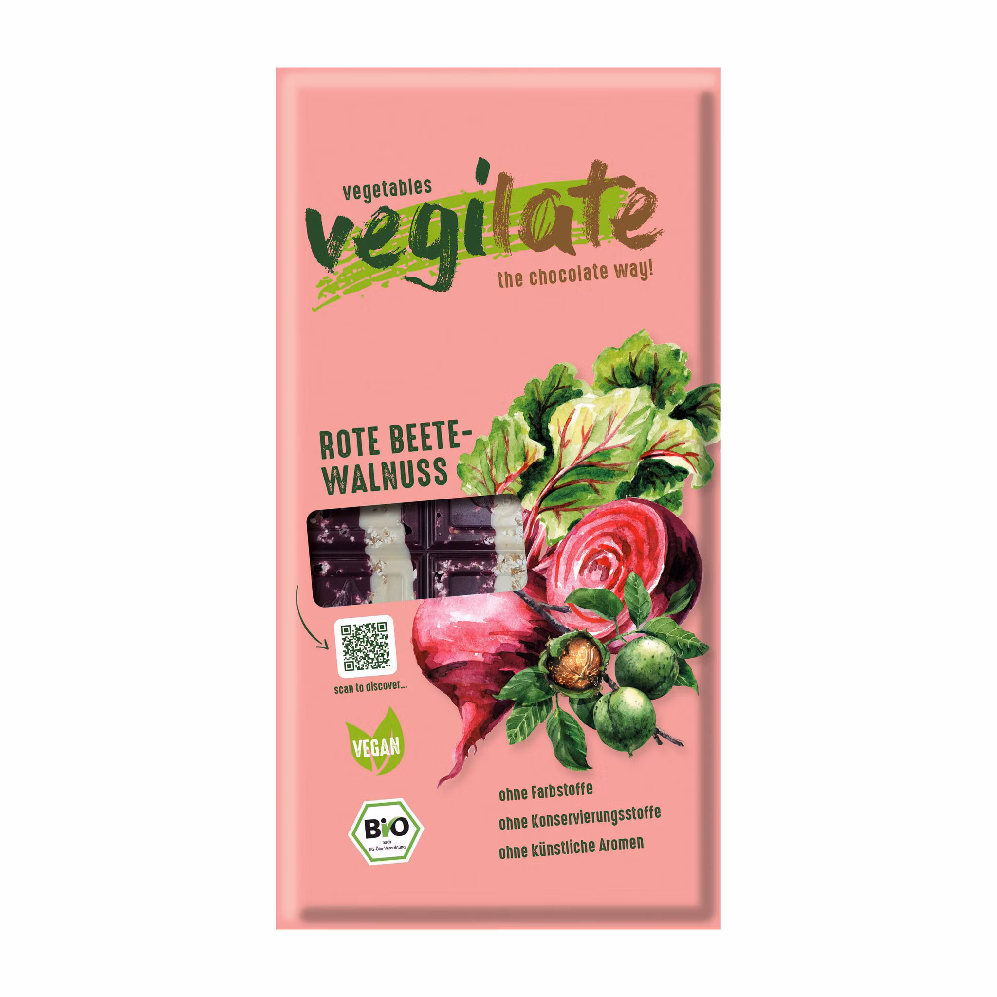 Chokladkaka - Vegilate - Rödbetor & Valnötter