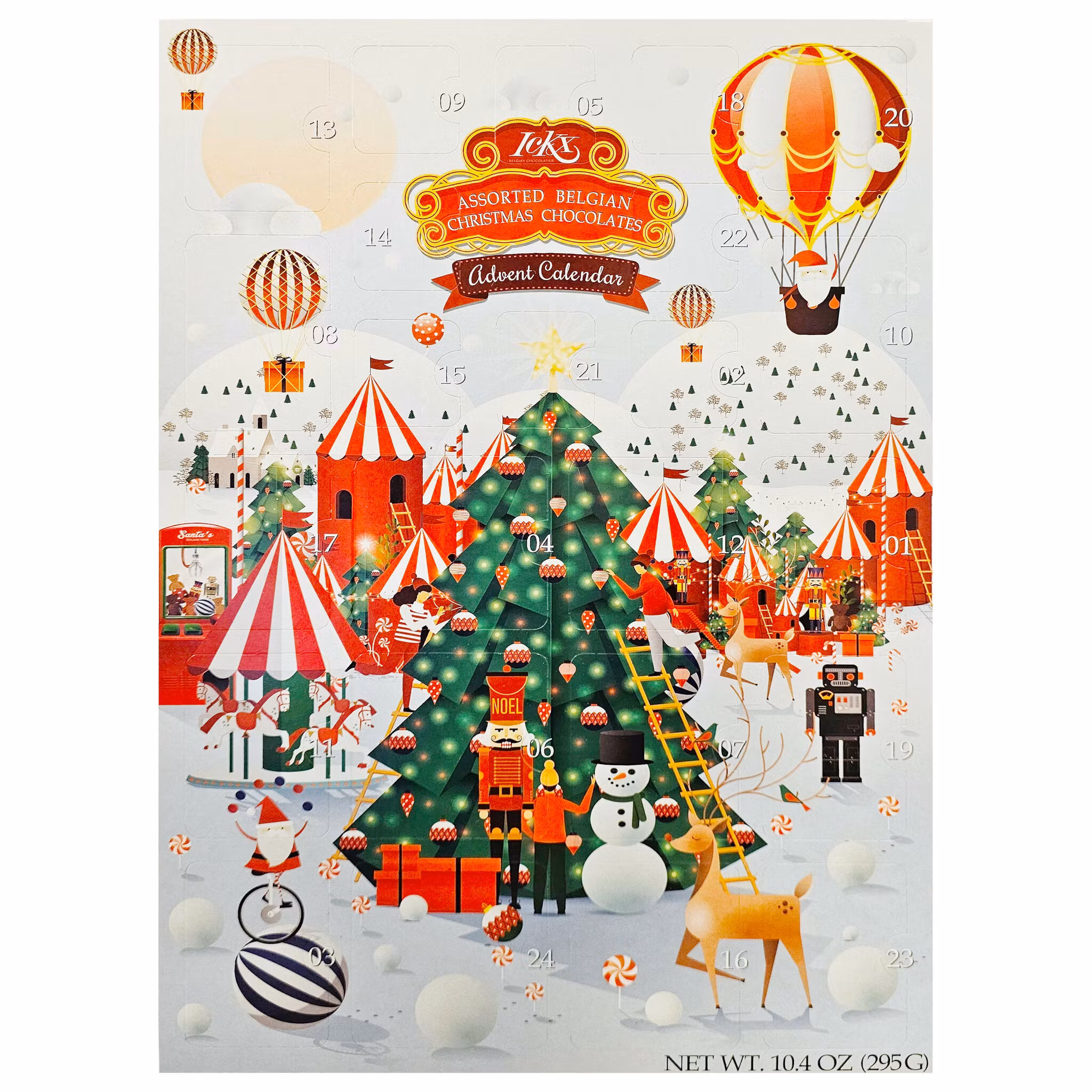 Julkalender - Julmarknad - Choklafigurer