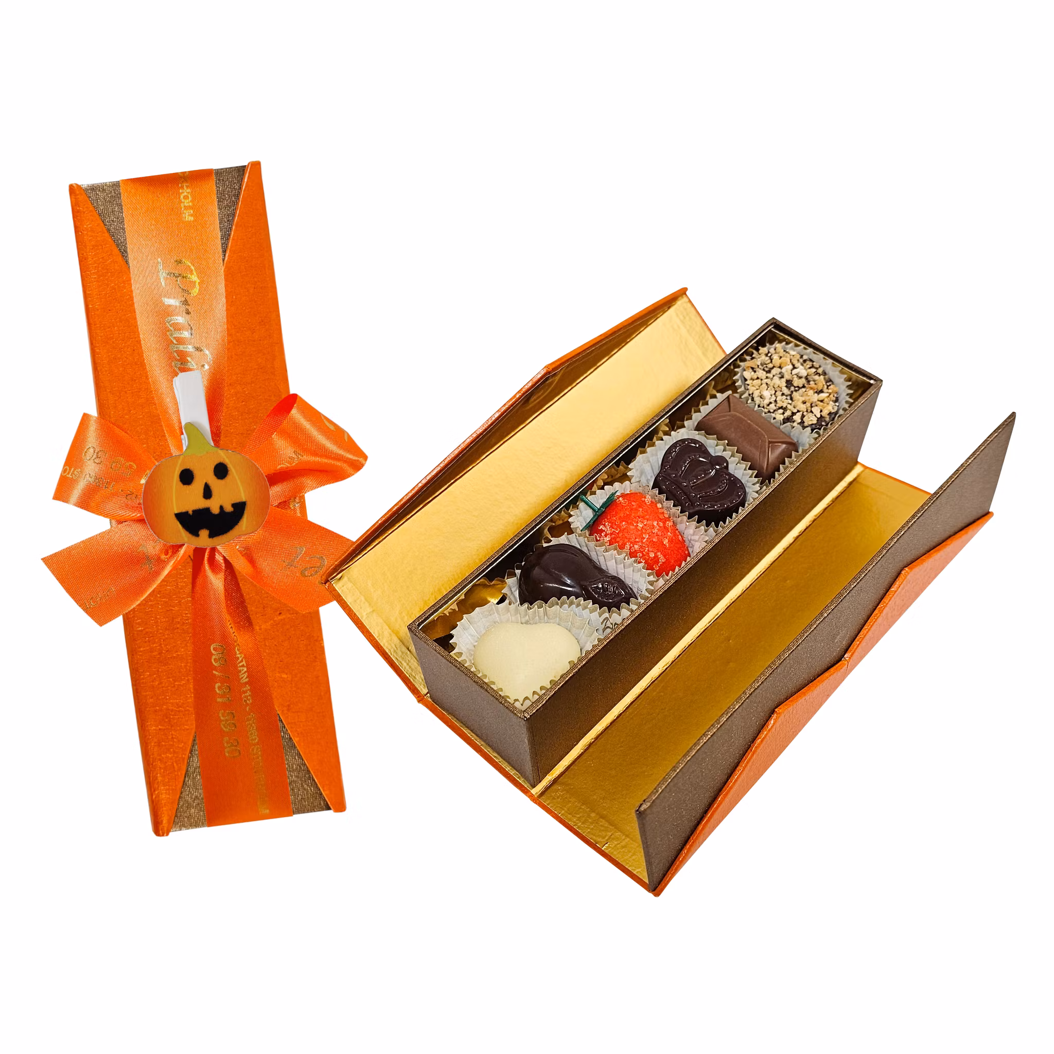 Pralinhuset - Haloween Ask - Amber Glow - 2 våningar - 175g
