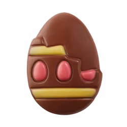 Påskfigur - Funky Pink Egg - Ren Choklad