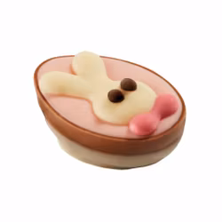 Påskpralin - Pink Bunny Egg - Hasselnöt & Chokladkräm