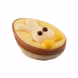 Påskpralin - Yellow Bunny Egg - Hasselnöt & Chokladkräm