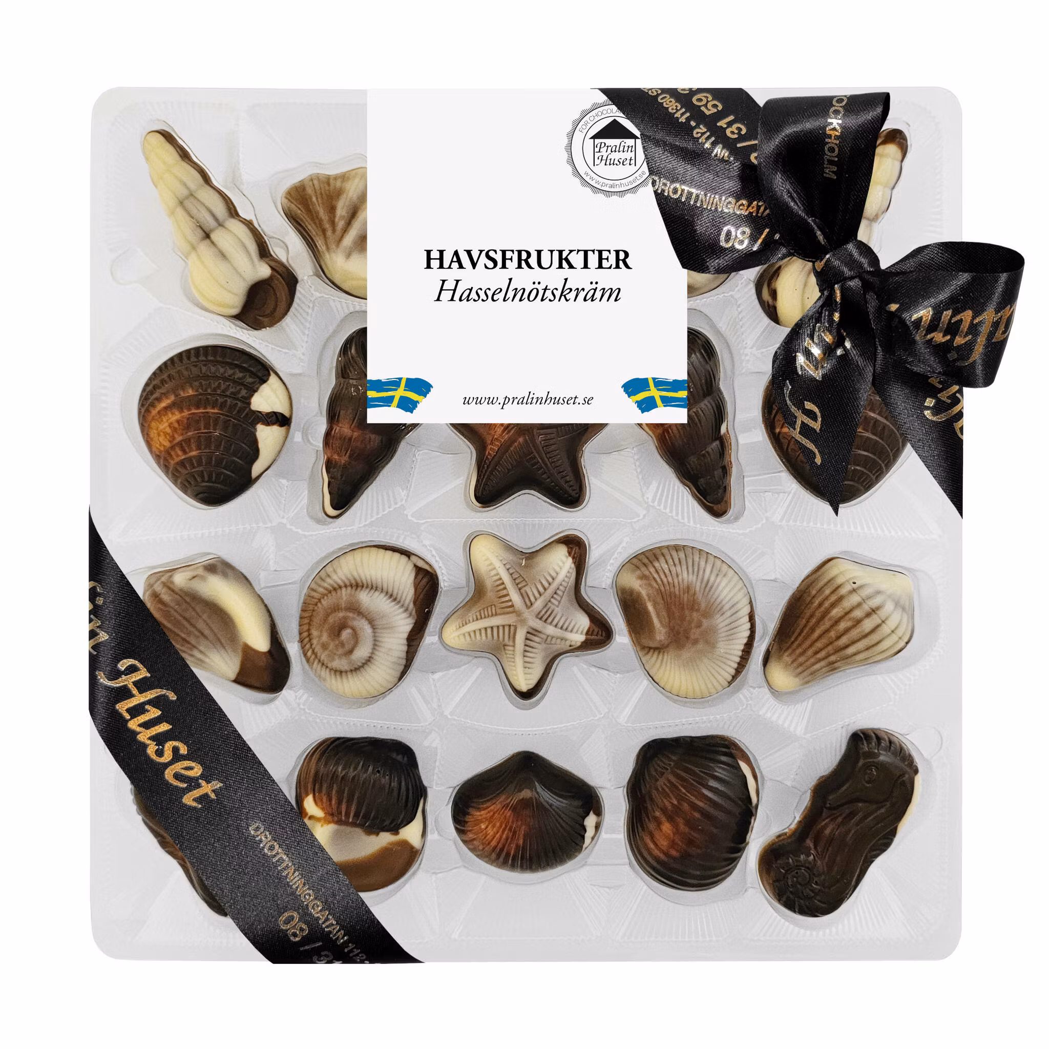 Pralinhuset - Havsfrukter Ask - Hasselnötskräm - 250 gram