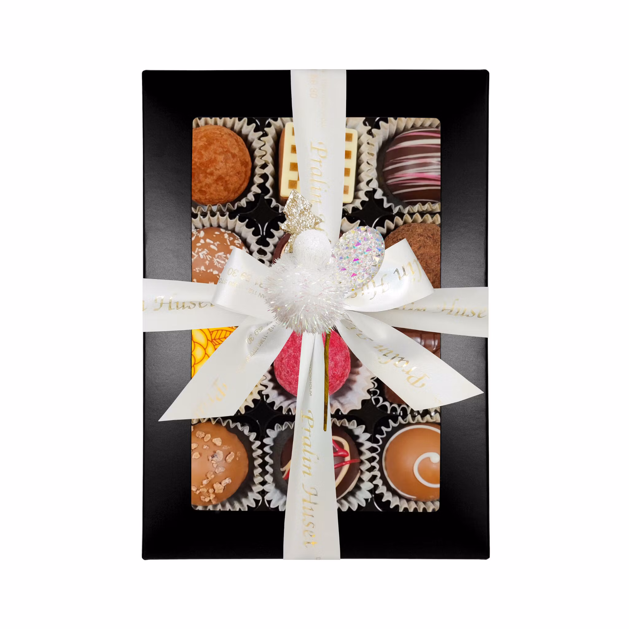 Pralinhuset - Nyår - Svart Ask - 12 Bitar