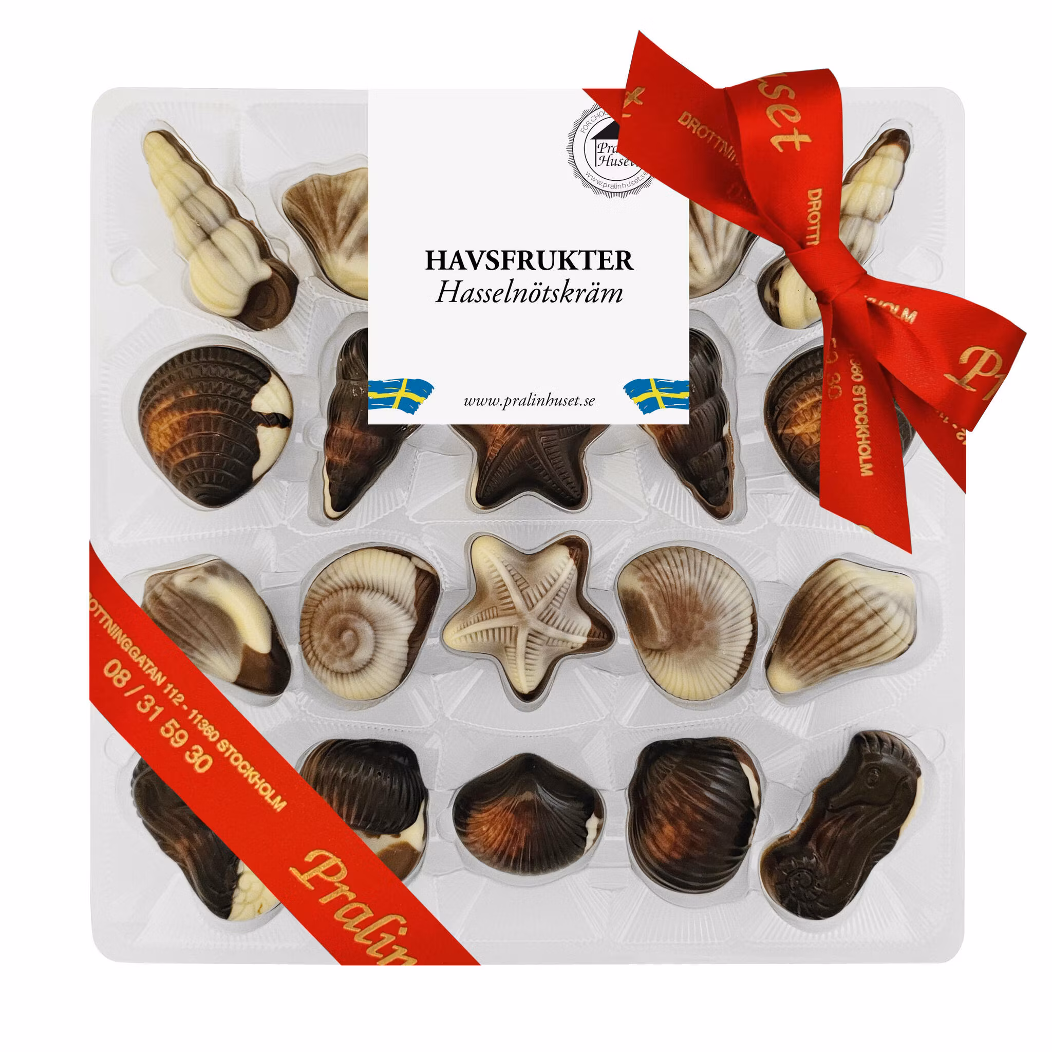 Pralinhuset - Havsfrukter Ask Jul - Hasselnötskräm - 250 gram