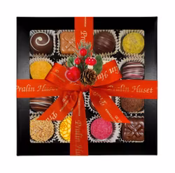 Pralinhuset - Svart Ask - Jul - 16 Bitar