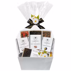 Pralinhuset - Vit Presentkorg - Lakrits