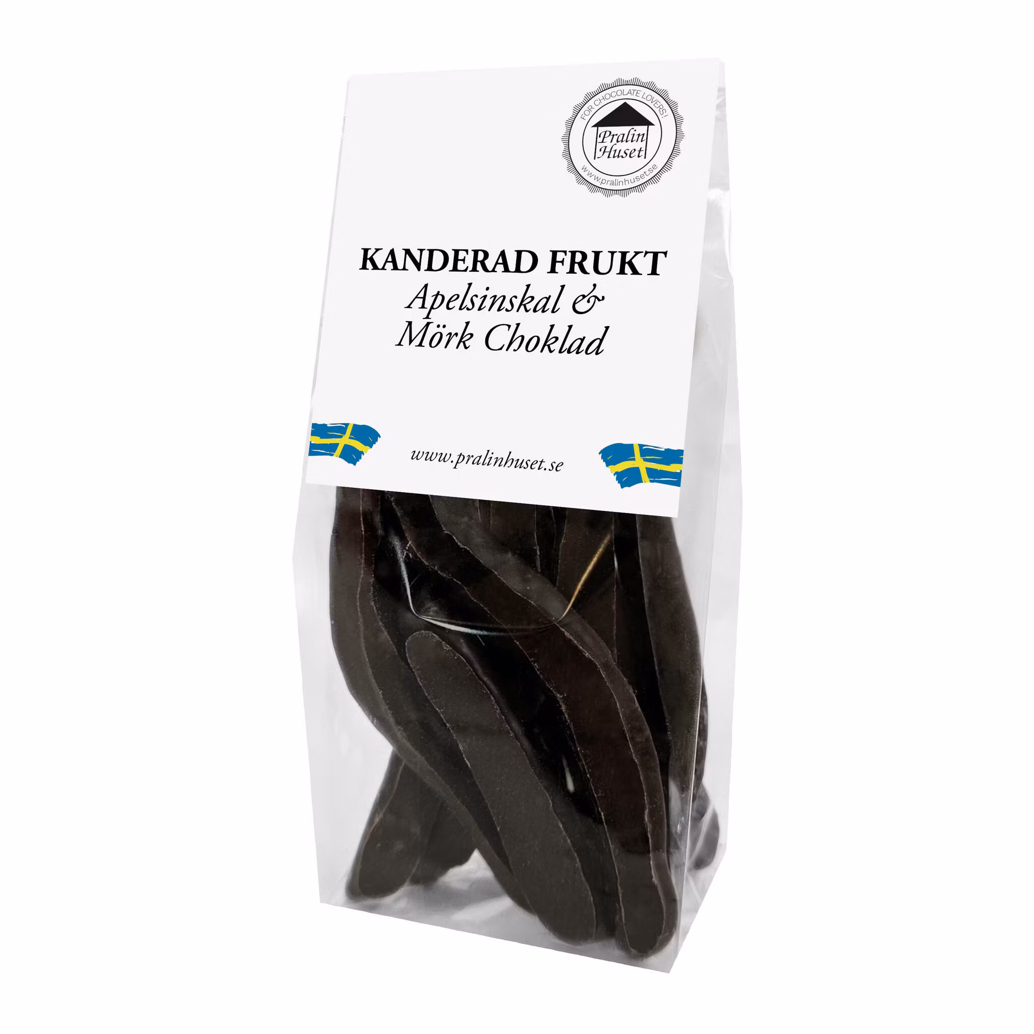 Pralinhuset - Kanderad Frukt - Apelsinskal & Mörk Choklad - 100g