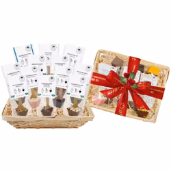 Pralinhuset - Vävd Presentkorg - Alla Hjärtans Dag - Drickchoklad