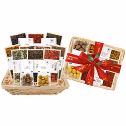 Pralinhuset - Vävd Presentkorg - Alla Hjärtans Dag - Lakrits 1,5 kg