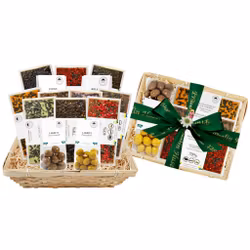 Pralinhuset - Vävd Presentkorg - Lakrits 1,5 kg