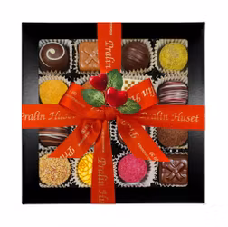 Pralinhuset - Svart Ask - Alla Hjärtans Dag - 16 Bitar