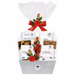 Pralinhuset - Vit Presentkorg Kärlek - Husets Blandning