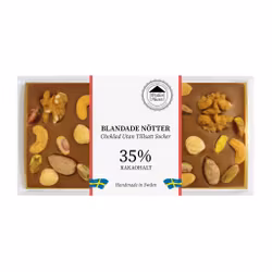 Pralinhuset - 35% Kakao - Blandade Nötter - Utan Tillsatt Socker