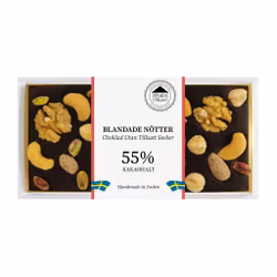 Pralinhuset - 55% Kakao - Blandade Nötter - Utan Tillsatt Socker
