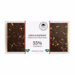 Pralinhuset - 55% Kakao - Chili & Havssalt - Utan Tillsatt Socker