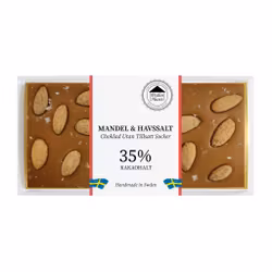 Pralinhuset - 35% Kakao - Mandel & Havssalt - Utan Tillsatt Socker