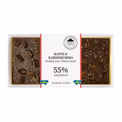 Pralinhuset - 55% Kakao - Kaffebönor & Kardemumma - Utan Tillsatt Socker