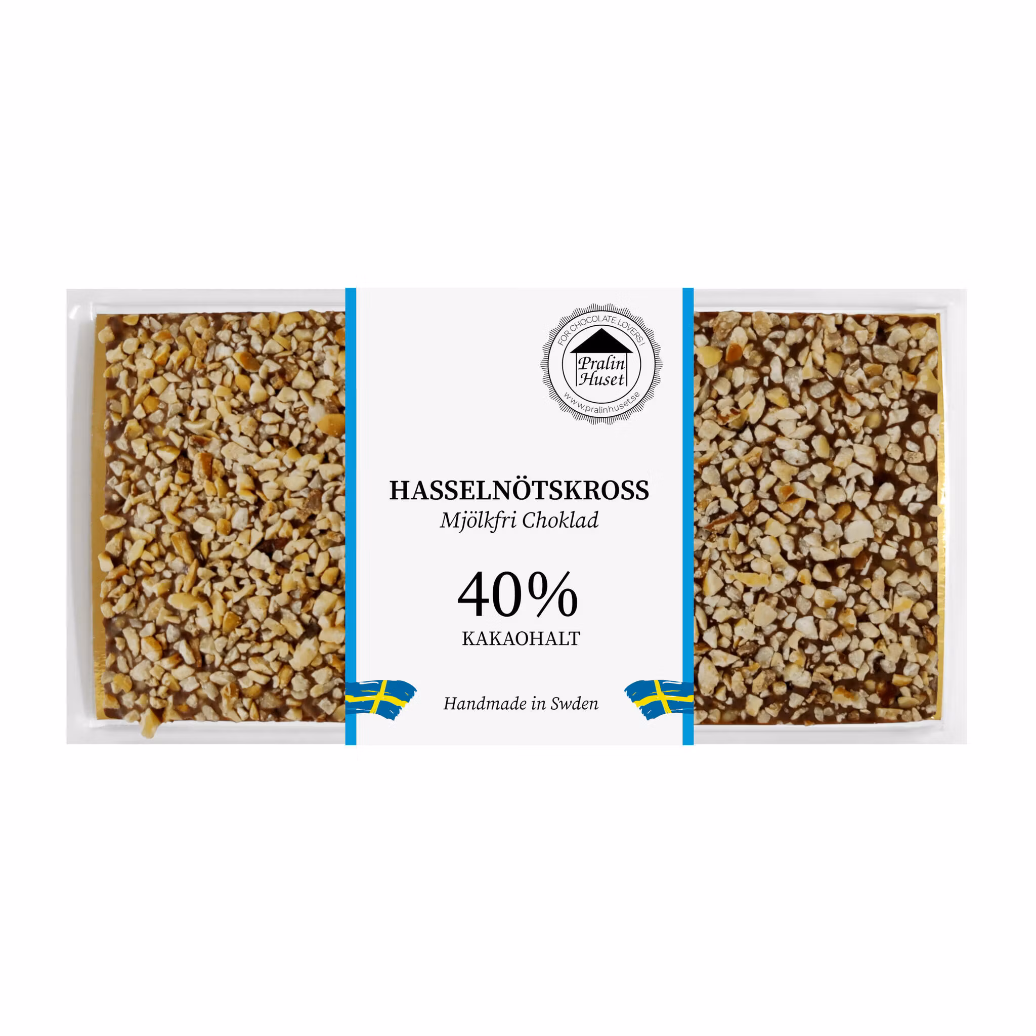 Pralinhuset - Mjölkfri Choklad - Hasselnötskross