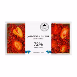 Pralinhuset - 72% Kakao - Jordgubb & Hallon