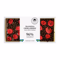 Pralinhuset - 96% Kakao - Tranbär & Chokladkrisp