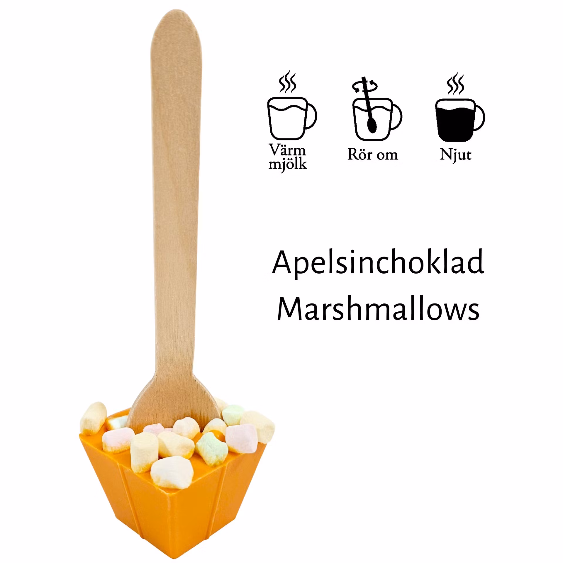Pralinhuset - Drickchoklad - Apelsinchoklad - Marshmallows