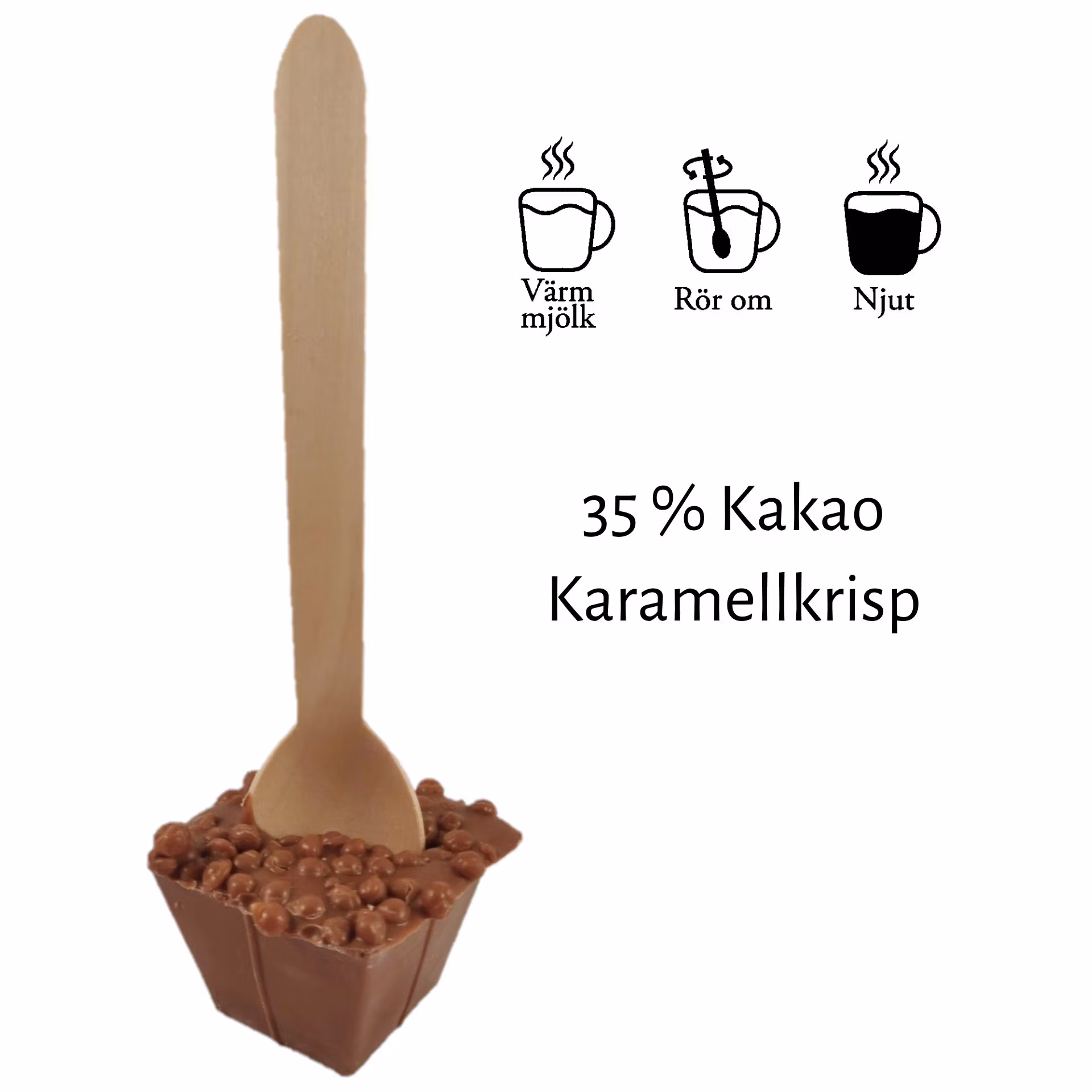 Pralinhuset - Drickchoklad - 35% Kakao - Karamellkrisp