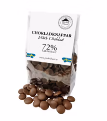 Pralinhuset - Chokladknappar - 72% Kakao - 100g