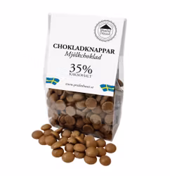 Pralinhuset - Chokladknappar - 35% Kakao - 100g