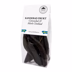 Pralinhuset - Kanderad Frukt - Citronskal Med Mörk Choklad - 100g