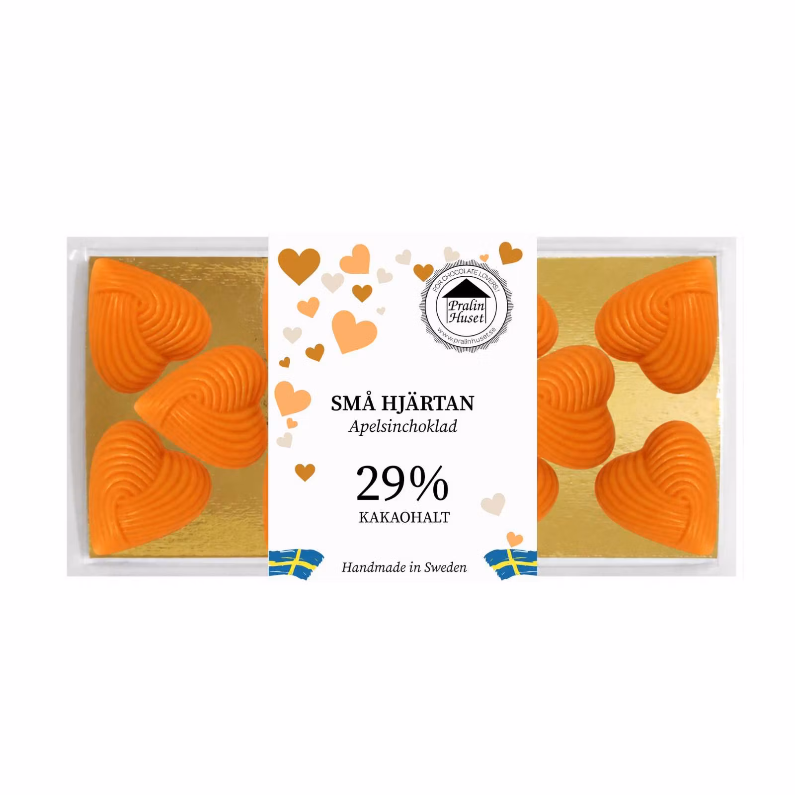 Pralinhuset - Apelsinchoklad - Små Hjärtan