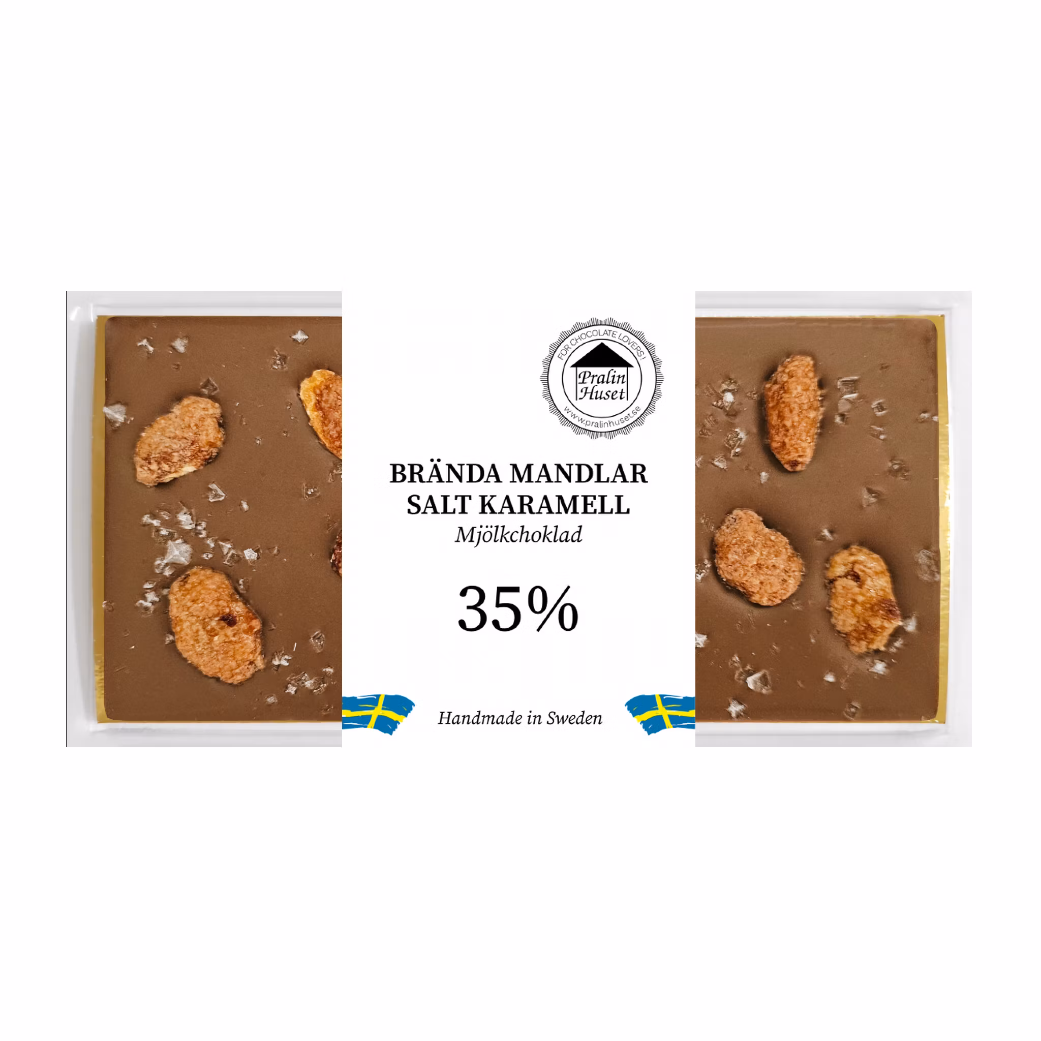 Pralinhuset - 35% Kakao - Brända Mandlar & Salt Karamell