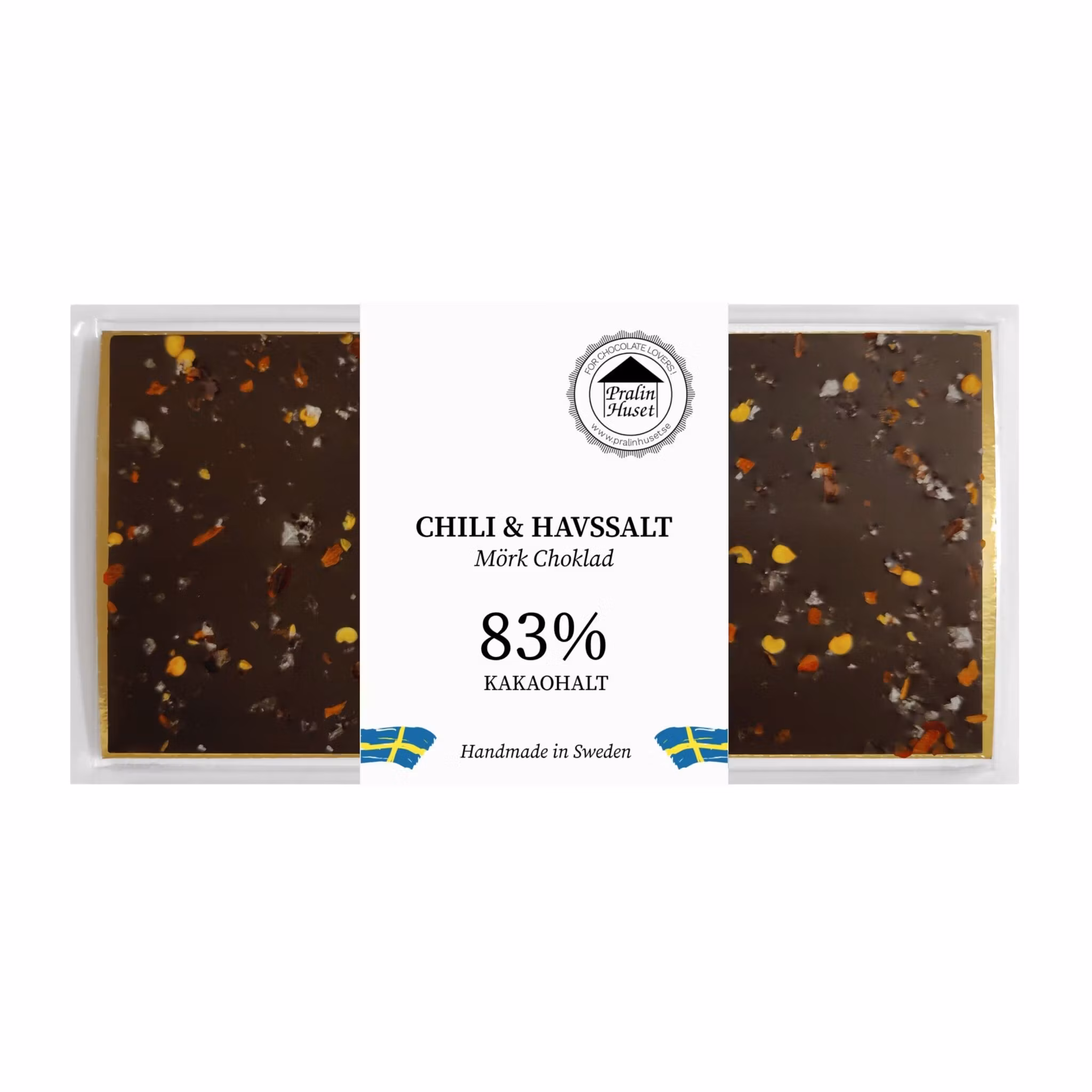 Pralinhuset - 83% Kakao - Chili & Havssalt