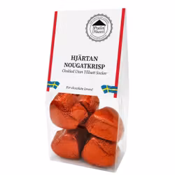 Pralinhuset - Hjärtan - Mjölkchoklad & Nougat - Utan tillsatt socker - 95g