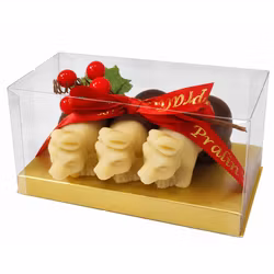 Pralinhuset - Marsipangris - 3st Julgrisar - 120g