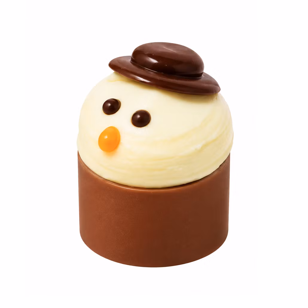 Julpralin - Snögubbe - Hasselnötskräm