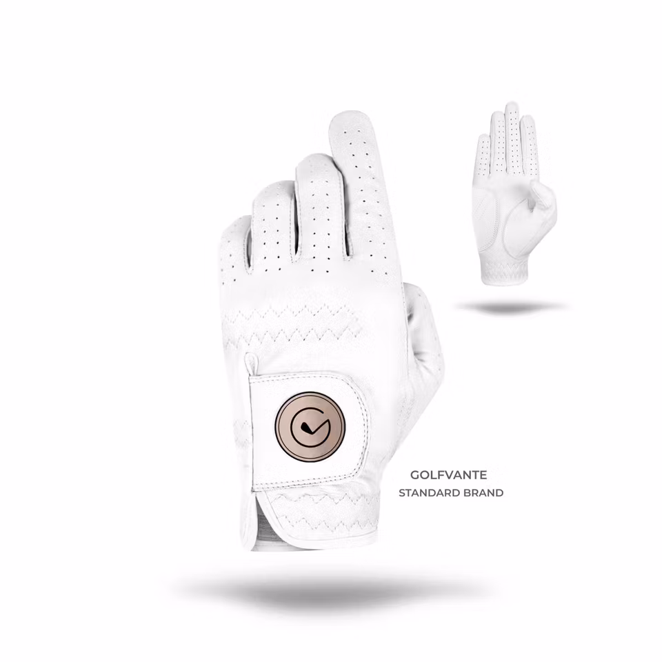 Golfhandske STANDARD xPALM – Herr, vit cabretta med extra skydd