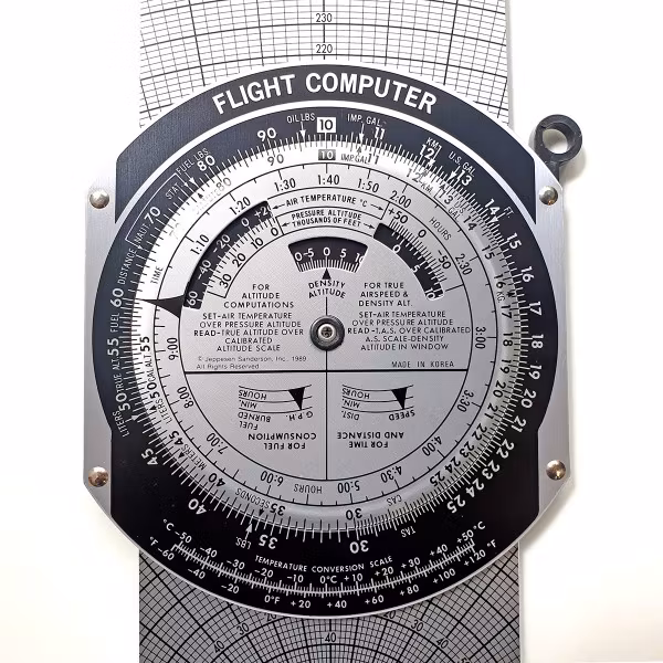 Student computer (E6-B) metall navskiva