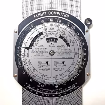 Student computer (E6-B) metall navskiva