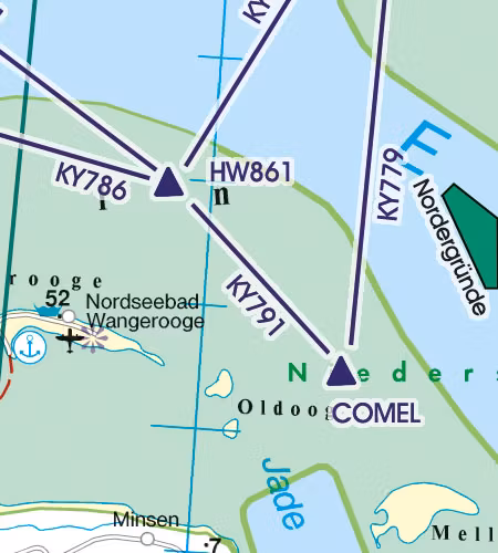 VFR Karta Danmark 1:500 000