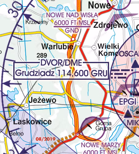 VFR Karta Polen Norr 1:500 000